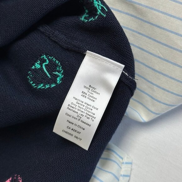 Talbots Womens Heart Knit Sweater Size 3X Multicolor Crewneck Preppy Valentines - Picture 6 of 6